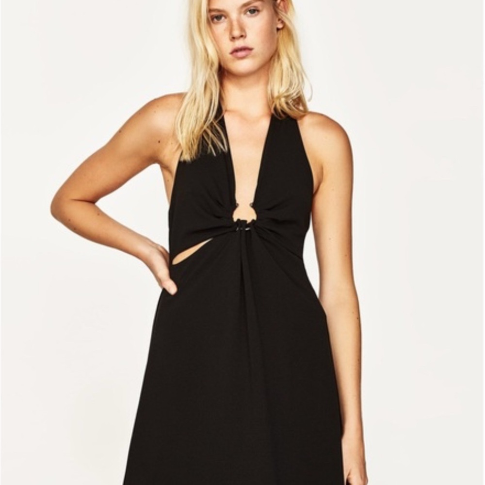 Zara Black Backless Dress